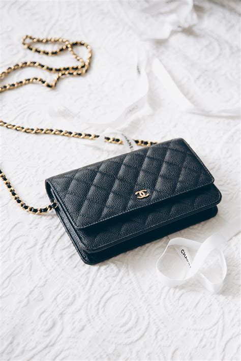 chanel leather wallet|chanel wallet on chain real.